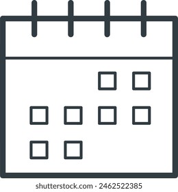 Calendar icon symbol vector image