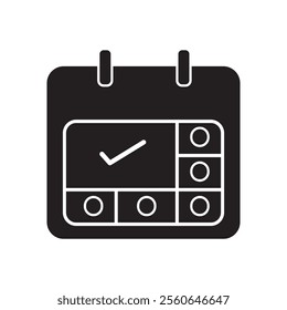 Calendar icon symbol vector image