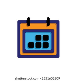 calendar icon. Calendar symbol. calendar vector icon. important times or anniversaries. modern flat design style. vector design template