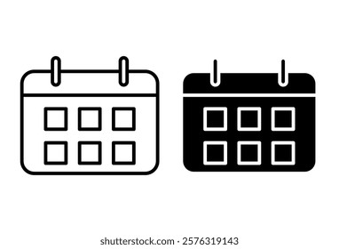 Calendar Icon. Calendar Symbol. Calendar icon vector. Simple flat icon illustration of Calendar.