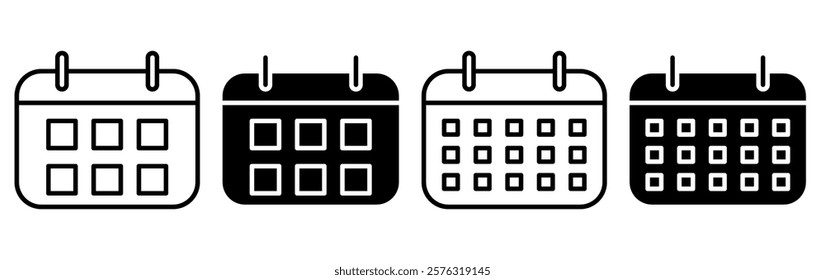 Calendar Icon. Calendar Symbol. Calendar icon vector. Simple flat icon illustration of Calendar.