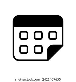 calendar icon symbol vector template