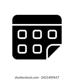 calendar icon symbol vector template