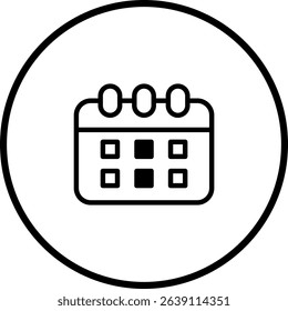 Calendar Icon Symbolizes Time Management and Important Event Scheduling Design