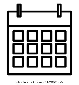 icono de calendario, calendario de tabla, ilustración de símbolo de icono de fecha, vector de programación