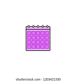 calendar icon template design