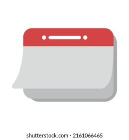 plantilla de icono de calendario aislada