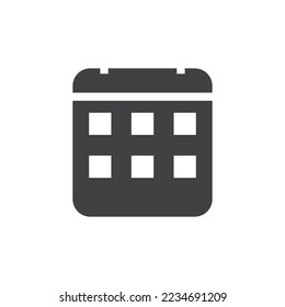 Calendar icon Template vector illustration design