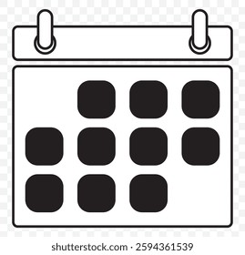 calendar icon text page monthly web design. Calendar icon set. Calendar symbol. calendar vector icon. EPS 10.