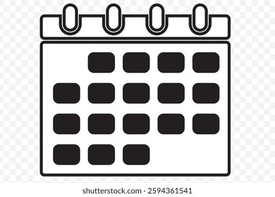 calendar icon text page monthly web design. Calendar icon set. Calendar symbol. calendar vector icon. EPS 10.