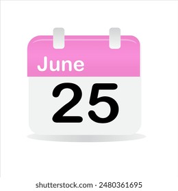 Icono de Calendario. Hora y fecha. Icono de Programación.