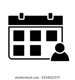 Calendar icon. time and date. Schedule icon.