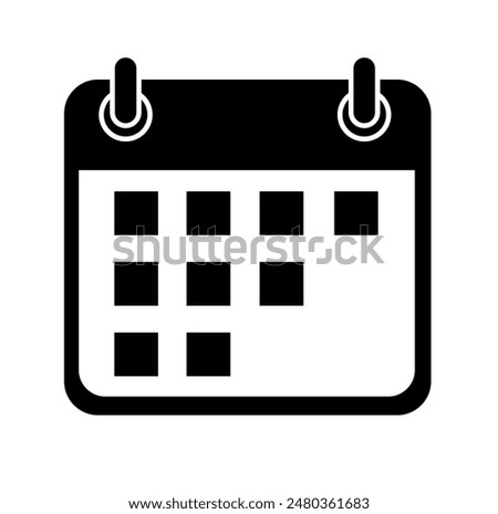 Calendar icon. time and date. Schedule icon.