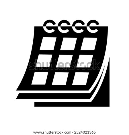 Calendar icon. time and date. Schedule icon.