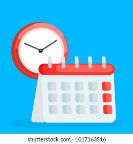 Calendar icon. Time Planning Managment. Vector flat illustration