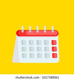 Calendar icon. Time Planning Managment. Vector flat illustration