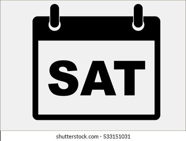 Kalendersymbol mit dem Titel des Tages der Woche Samstag. Vektor. Kalendersymbol mit dem Titel des Tages der Woche Samstag. Vektor. Kalendersymbol mit dem Titel des Tages der Woche Samstag. Vektor. 