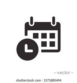 Calendar icon trendy design template