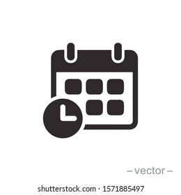 Calendar icon trendy design template