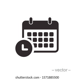 Calendar icon trendy design template