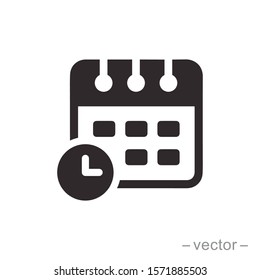 Calendar icon trendy design template