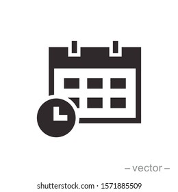 Calendar icon trendy design template