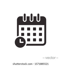 Calendar icon trendy design template