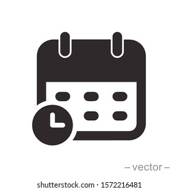 Calendar icon trendy design template