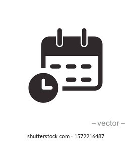 Calendar icon trendy design template