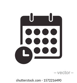 Calendar icon trendy design template