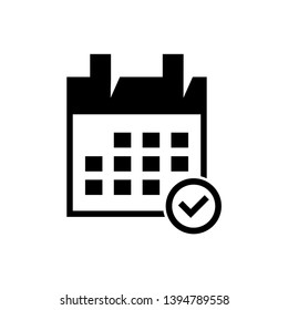 calendar icon trendy flat design 