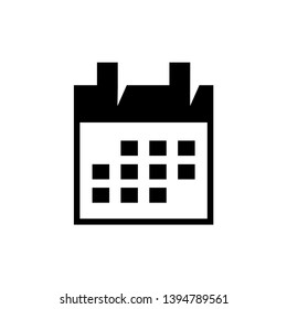 calendar icon trendy flat design 
