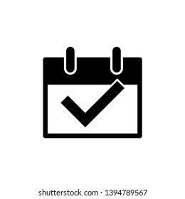 calendar icon trendy flat design 