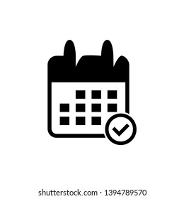 calendar icon trendy flat design 