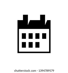 calendar icon trendy flat design 