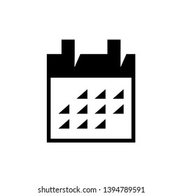 calendar icon trendy flat design 