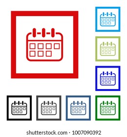 Calendar Icon in trendy flat style. Calendar symbol for your web site design, logo, app, UI. Vector illustration, EPS10.