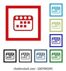 Calendar Icon in trendy flat style. Calendar symbol for your web site design, logo, app, UI. Vector illustration, EPS10.