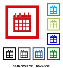 Calendar Icon in trendy flat style. Calendar symbol for your web site design, logo, app, UI. Vector illustration, EPS10.