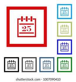 Calendar Icon in trendy flat style. Calendar symbol for your web site design, logo, app, UI. Vector illustration, EPS10.