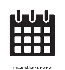 Calendar icon in trendy flat style design. Vector graphic illustration. Calendar icon for website design, logo, app, and ui. Vector file. Pixel perfect. EPS 10.