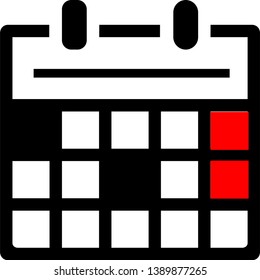 Calendar Icon in trendy flat style isolated on grey background. Calendar symbol for your web site design, logo, app, UI. Vector illustration, EPS10.