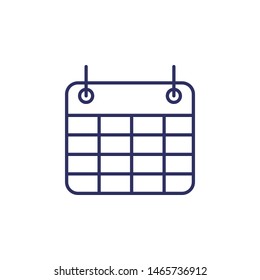 Calendar Icon in trendy flat style isolated on grey background. Calendar symbol for your web site design, logo, app, UI. Vector illustration, EPS10