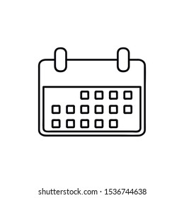 Calendar icon in trendy flat style isolated on background. Calendar icon page symbol for your web site design Calendar icon logo, app, UI. Calendar icon Vector illustration, EPS10.