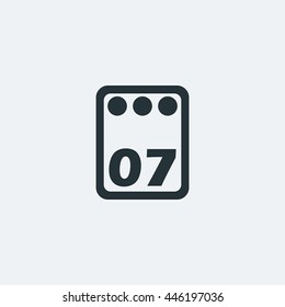 Calendar icon in trendy flat style background, image jpg, vector eps, flat web, material icon, UI illustration