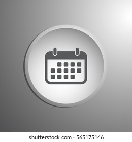 Calendar Icon in trendy flat style. Vector illustration, EPS10.