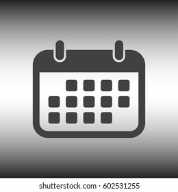Calendar Icon in trendy flat style, EPS10.