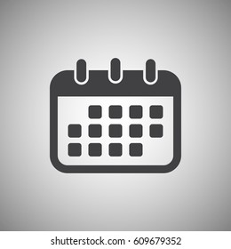 Calendar Icon in trendy flat style. Vector illustration, EPS10.