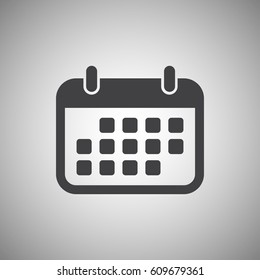 Calendar Icon in trendy flat style. Vector illustration, EPS10.