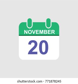 Calendar Icon in trendy flat style isolated on grey background. Calendar symbol for your web site design, logo, app, UI. Vector illustration, EPS10.